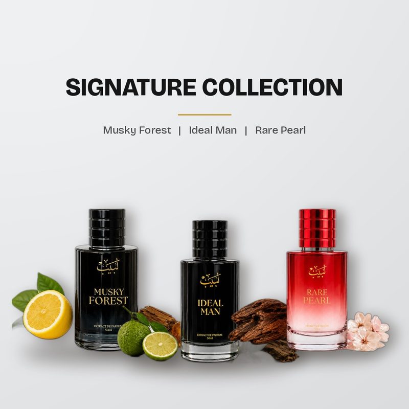 Labaib Signature Collection: Musky Forest, Ideal Man and Rare Pearl perfumes