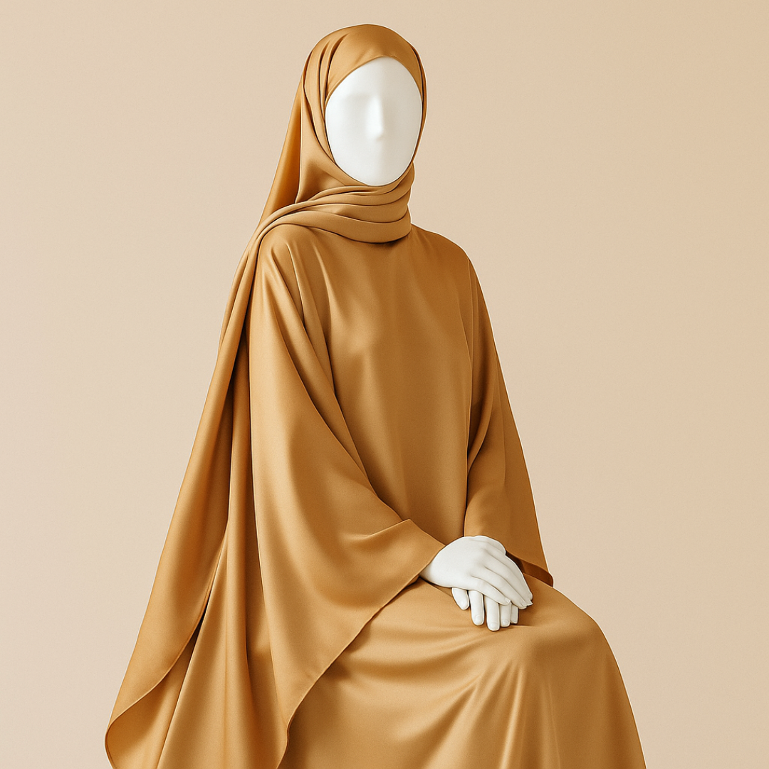 Golden Beige Kaftan | Butterfly Abaya Style