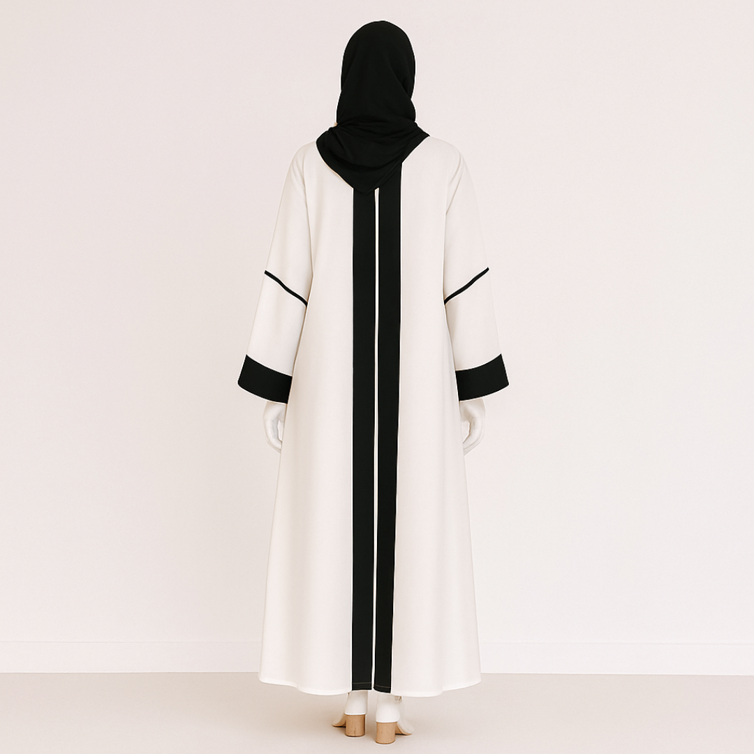 Open Front Arabic Abaya