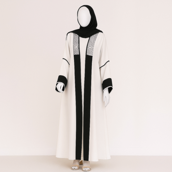 Open Front Arabic Abaya