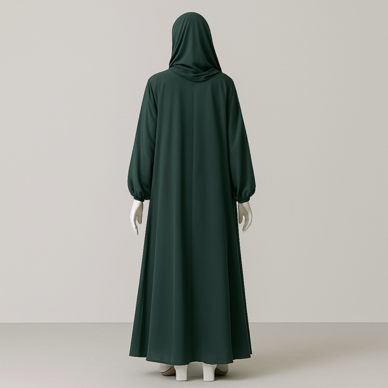 Pleated Arabic Abaya