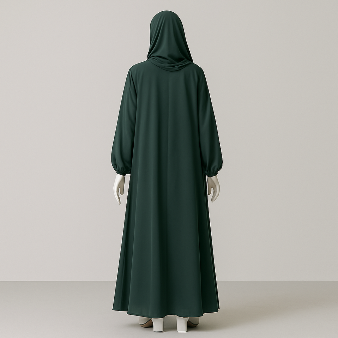 Pleated Arabic Abaya