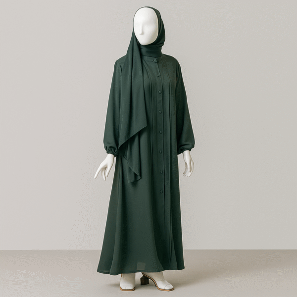 Pleated Arabic Abaya