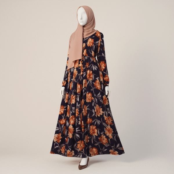 Printed Abaya