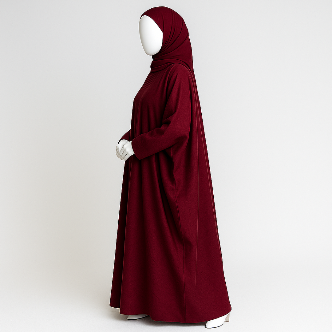 Ruby Red Butterfly Abaya Style