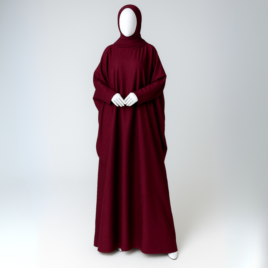 Ruby Red Butterfly Abaya Style