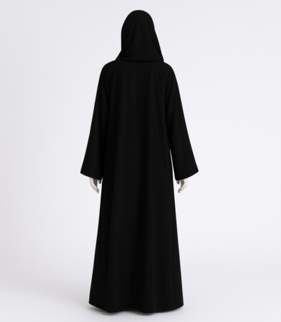 Black Open Abaya