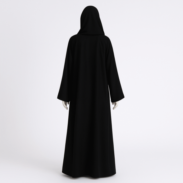 Black Open Abaya