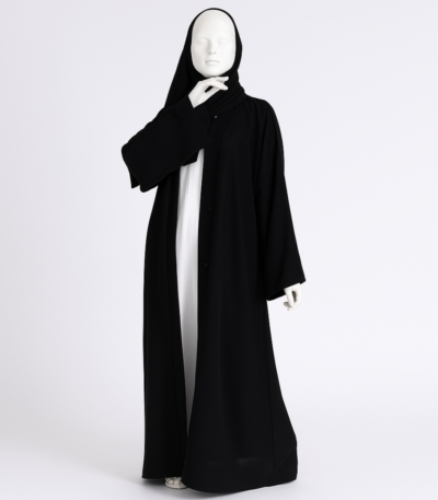 Black Open Abaya
