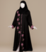 Blush Petals Embroidered Abaya