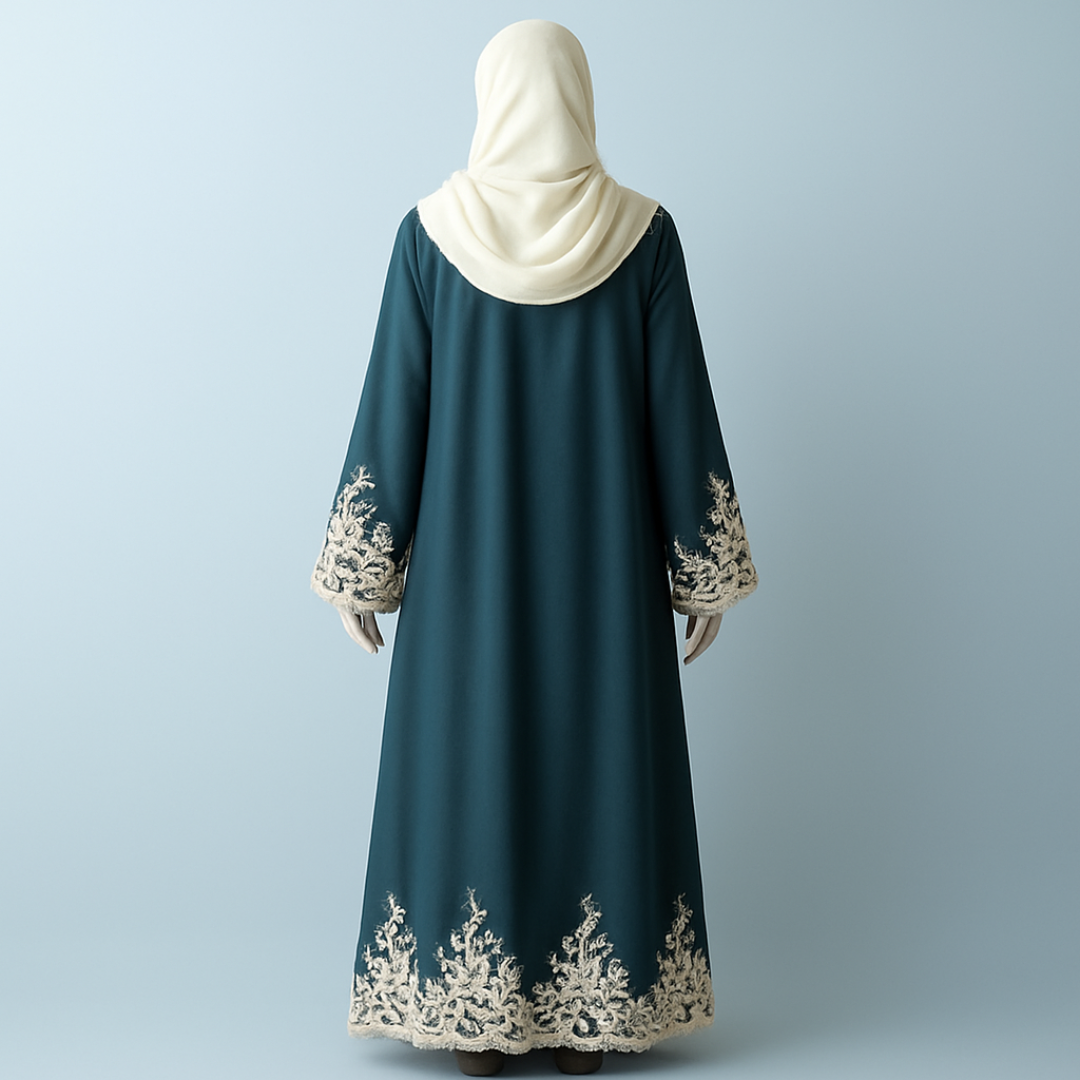 Crystal Shine Abaya Gown