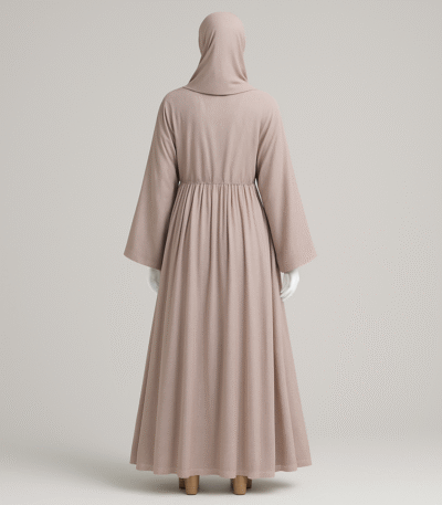 Dusty Pink Flow Chiffon Abaya