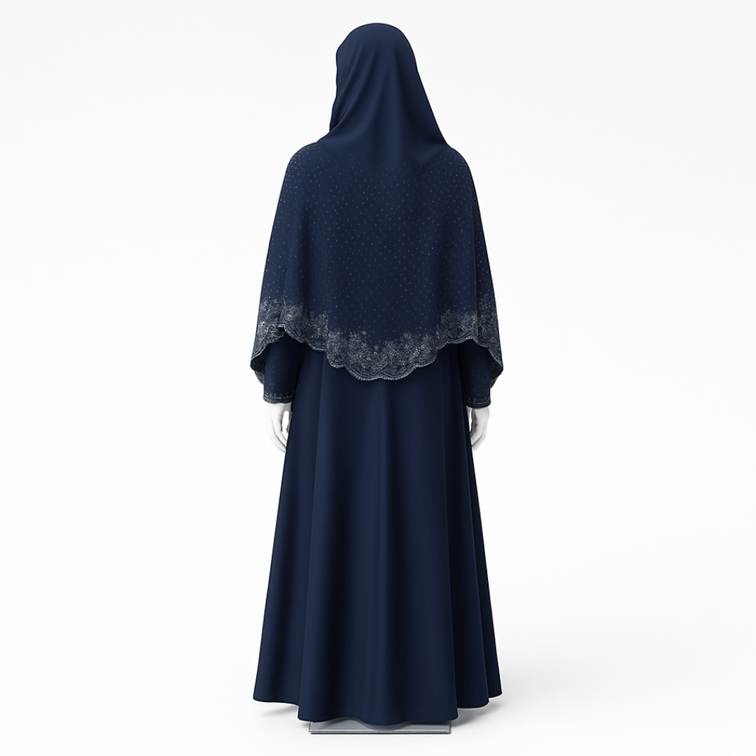Midnight Glow Cape Abaya