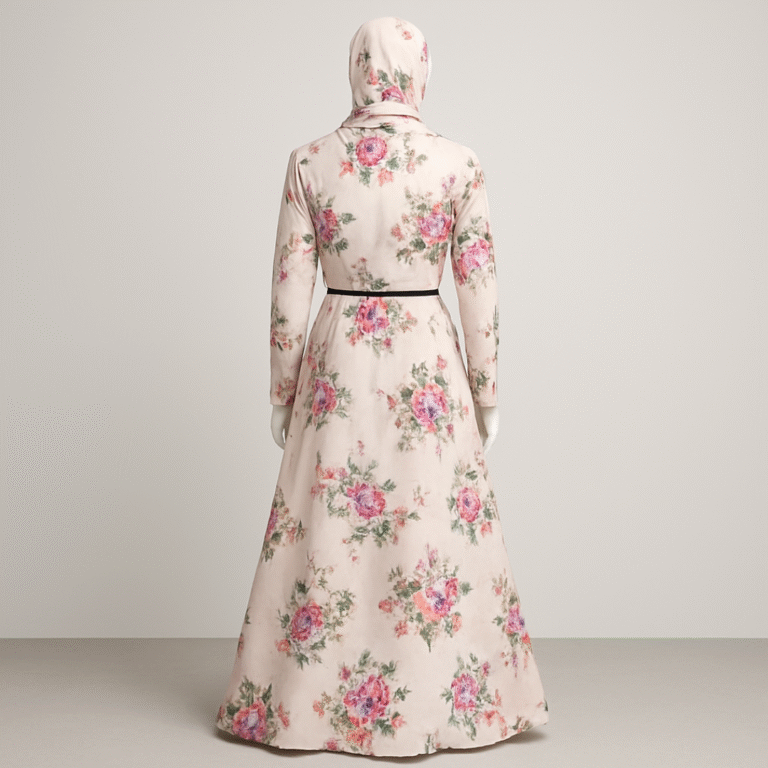 Printed Abaya Gown