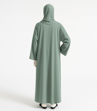 Sage Green Chiffon Abaya