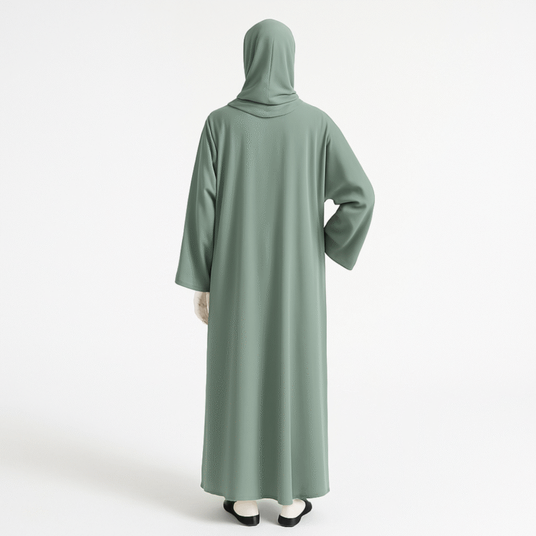 Sage Green Chiffon Abaya