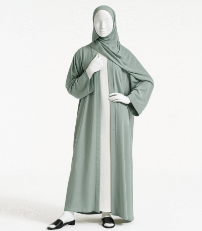 Sage Green Chiffon Abaya