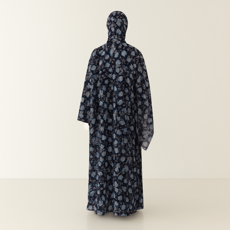 Sapphire Bloom Printed Abaya